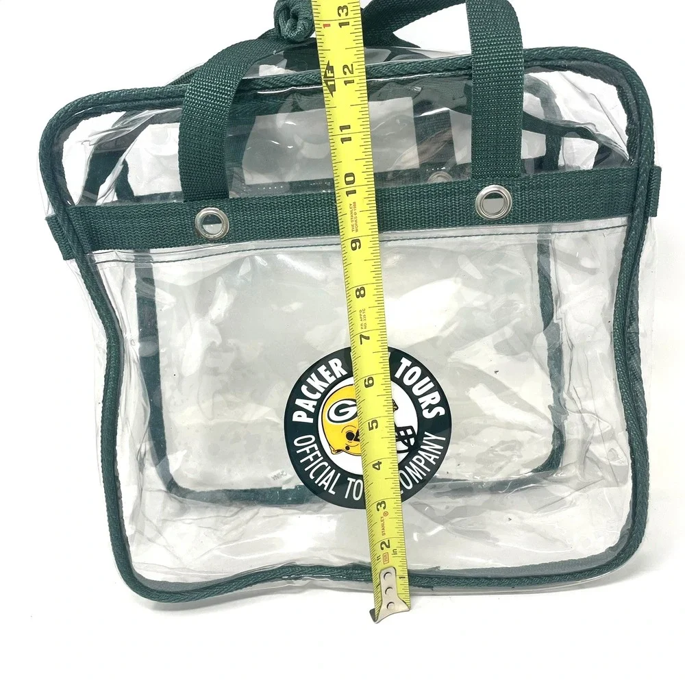 NFL Green Bay Packers Clear Zipper Messenger‎ Bag Stadium Approved